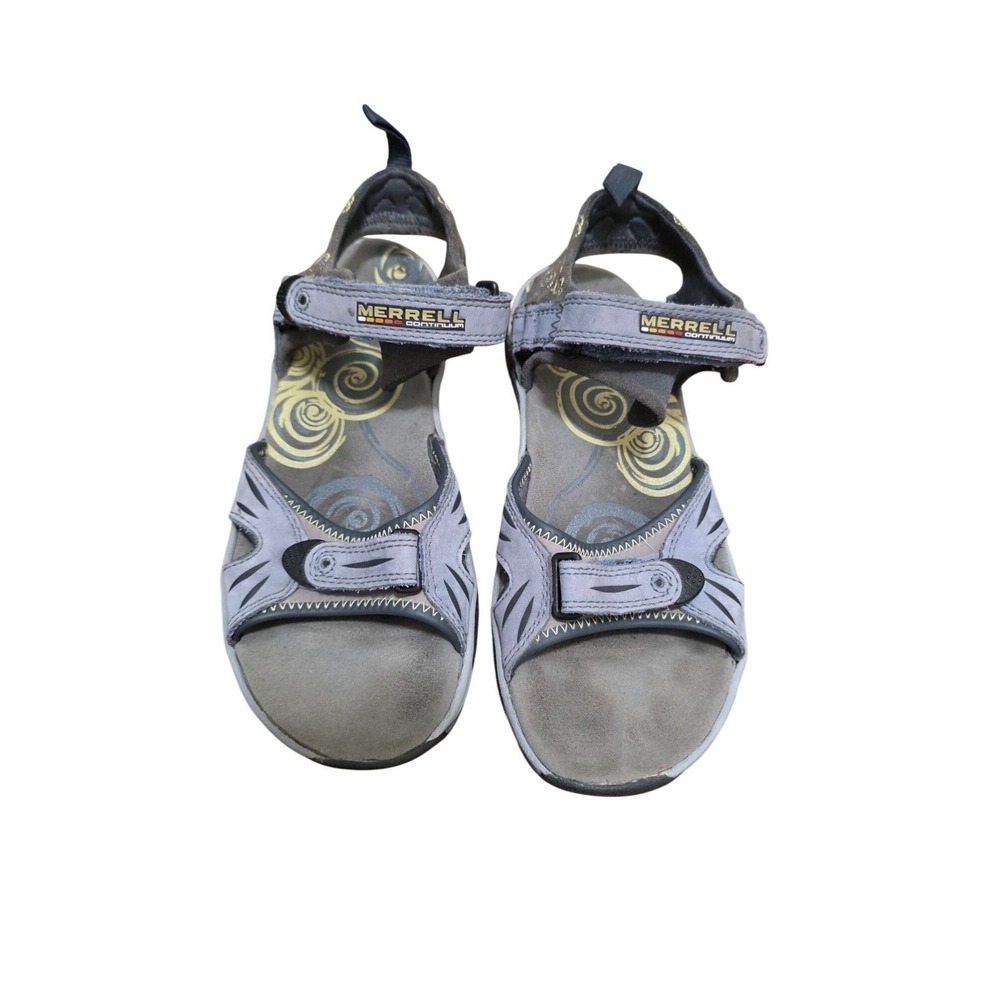 Merrell Women's Adjustable Strap Gray‎ Sandals Patterned Footbed Size 7